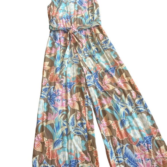 J. McLaughlin Rebekka Floral Print Jumpsuit Sleeveless Stretch Size Medium NWOT - Picture 6 of 13